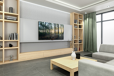 TV Rückwand Wohnzimmer © Keplinger